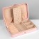 Organizer for jewelry "Portable box", 8 stripes, 3 places, 14 × 21 × 4.5 cm, pink color