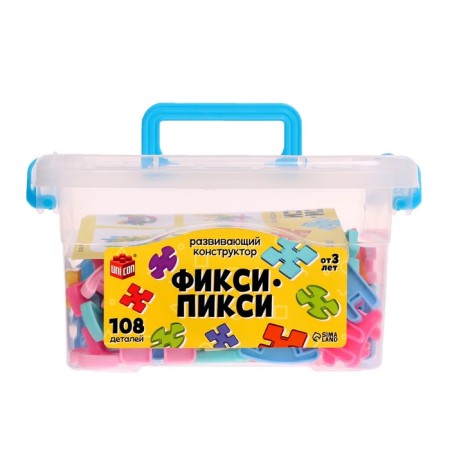 Designer "Fixie-pixie", in a container, 108 parts-4