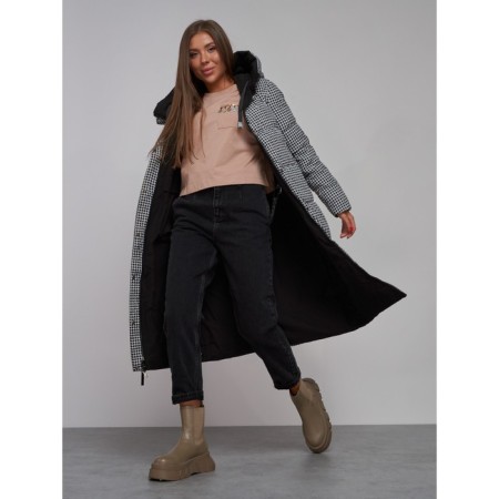 Coat insulated bilateral female, size 44, black color-18