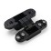 Loop of hidden Lockland installation, 30x110 mm, with 3D regulation, black color is black