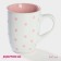 Mug ceramic shares "peas", 340 ml, pink color