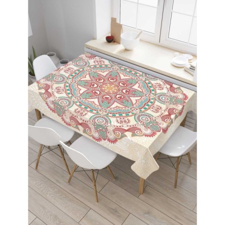 The tablecloth "Irish flowers", rectangular, Saten, size 145x180 cm