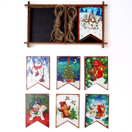 Set "New Year's flags", 12 details-1