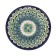 Plate of the Rishtan ceramics "Flowers", blue, flat, 15 cm, mix