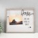 Photo frame wood, metal with clothespins 10x15 cm "Love" gray 28.5x24 cm