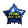 Foil ball 18 "Star" star, with a substrate