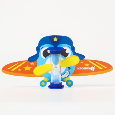 Baby cloth for teeth for teeth on a suction cup “Airpill”, 3 minutes, species mix-3