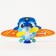 Baby cloth for teeth for teeth on a suction cup “Airpill”, 3 minutes, species mix