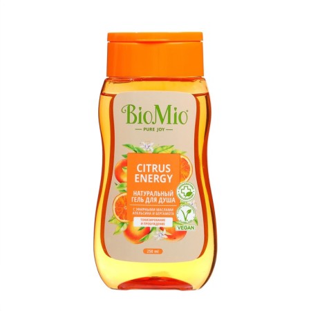Shower gel BIOMIO BIO Shower Gel Orange and Bergamot, 250 ml