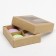 Box for sweets with a window, craft 12.5 x 12.5 x 3.5 cm