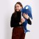 Soft toy "Killed", 80 cm, blue color