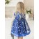Dress "Flora", height 104 cm, blue color