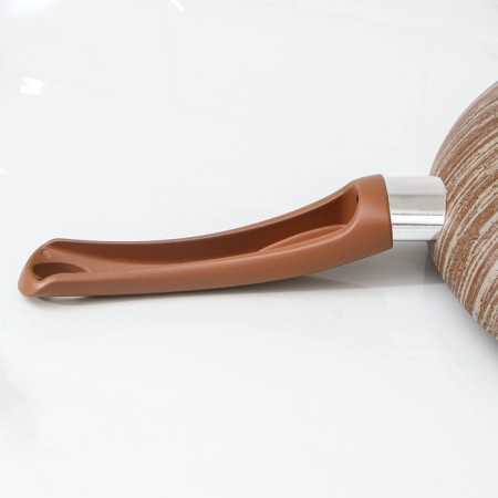 Deep pan Kantry, D = 28 cm, plastic handle, anti -stick coating, brown color-5