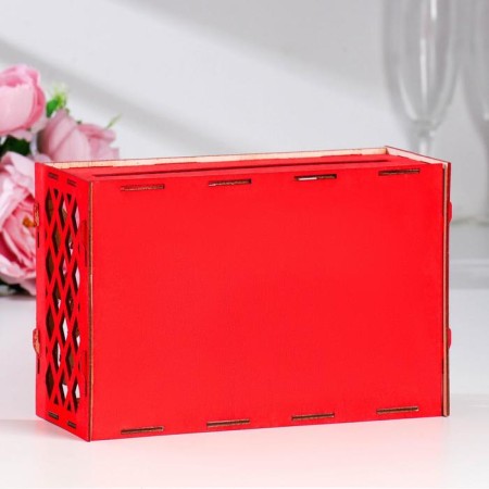 Wedding Bank "Love", red, prefabricated, 24x10x16 cm-2