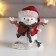 Polystone souvenir "Snowman in a red cap and vest, with birds" 8x5x8 cm