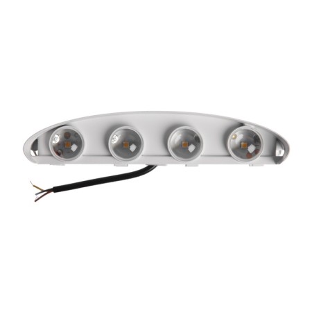 Front Farrier "Semisphere", FSD-100, 8 W, 3000K, 4 rays, IP65, 220 V, metal, white-5