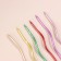 Candles for Cake "Serpentine" 6 pcs, cocktail, multi -colored