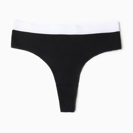 Panties of Brazilian Minaku Rubber Size 44-46, Black Color-6