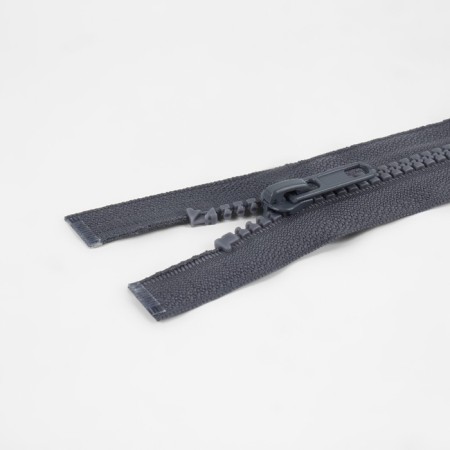 Lightning "Tractor", No. 5, connective, 2 runners, automatic locks, 90 cm, color gray color-1