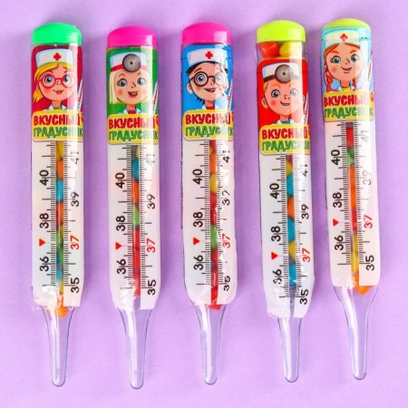 Chewing gum "Stressometer" in the form of a thermometer, 7 g.-1