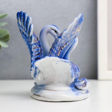 Souvenir Ceramics "2 Swan flashes" 9x10.5x6.5 cm-2