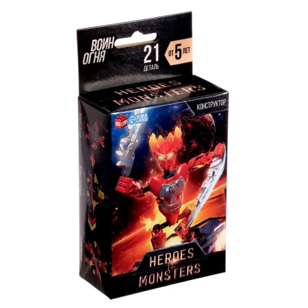 Designer-robot "Warrior of Fire", 19 parts-4