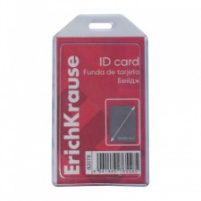 Badge vertical 54 x 85 mm, erichkrause transparent case