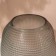 Crocus flower vase made of transparent black glass 30 x 20 x 20 cm