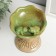 Souvenir ceramic stand "Frogs on a column with a bowl" 15x10.5x10 cm