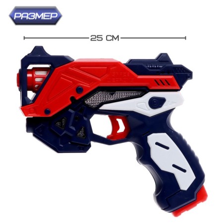 Space Blaster gun, light, sound, works from batteries, mix color-1