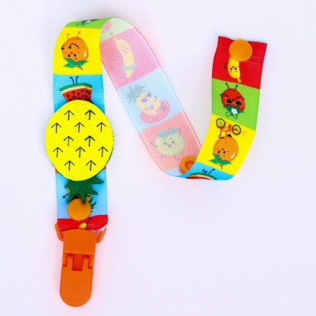 Holder for the nipple - dummy "Fruit party", on the tape-1