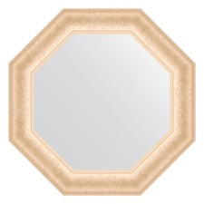 Зеркало в багетной раме, старый гипс 82 мм, 60x60 см