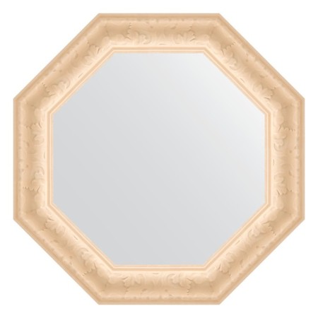 Mirror in the baguette frame, old gypsum 82 mm, 60x60 cm