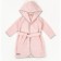 Халат детский с капюшоном Amarobaby Waffle, рост 122-128 см, цвет розовый