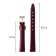 Watch strap, female, 12 mm, genuine leather, purple