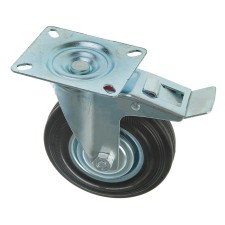 Wheel for transport carts, d = 125 mm, on the site, with a stop