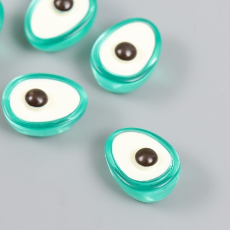Decor for the work of acrylic "avocado" set 6 pcs green 1.5x1.5x1.6 cm
