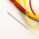 Embroidery with ribbons on the canvas "Sunflower". Set for creativity