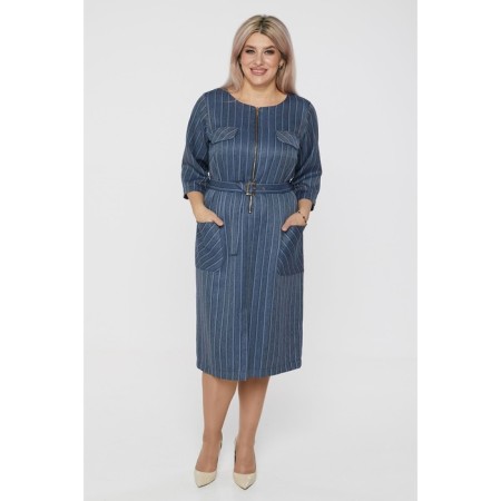 Women's dress, size 56, blue color-1