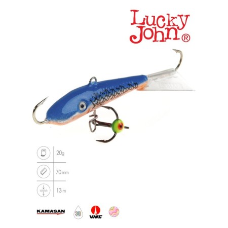 Balancir Lucky John Fin 5 + tee, 7 cm, color 45h blister