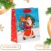 Gift package "Santa Claus is in a hurry to visit", 18 x 22.3 x 10 cm