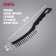 Metallic manual scrap brush, plastic handle, 5-row