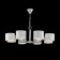 Anita chandelier, 8x40W E14, chromium color