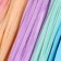 Set for creativity with fur sticks, pastel