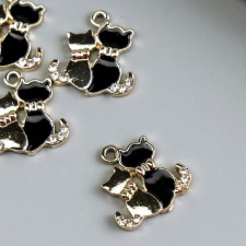 Decor for creativity metal, enamel, rhinestones 