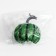 Decor "Pumpkin" in green color 9.5x9.5x12 cm
