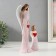 Souvenir Polystone "Angels - Mom and Daughter" Set 2 pcs 4.5x5x14 cm 7x9x25.5 cm