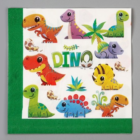 Paper napkins "Dino", in a set of 20 pcs.-1