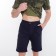 Male shorts, dark blue color, size 50 (34)