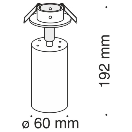 Technical C018CL-01W, 1xGU10, 10W, 13x19.2 cm, white color-7